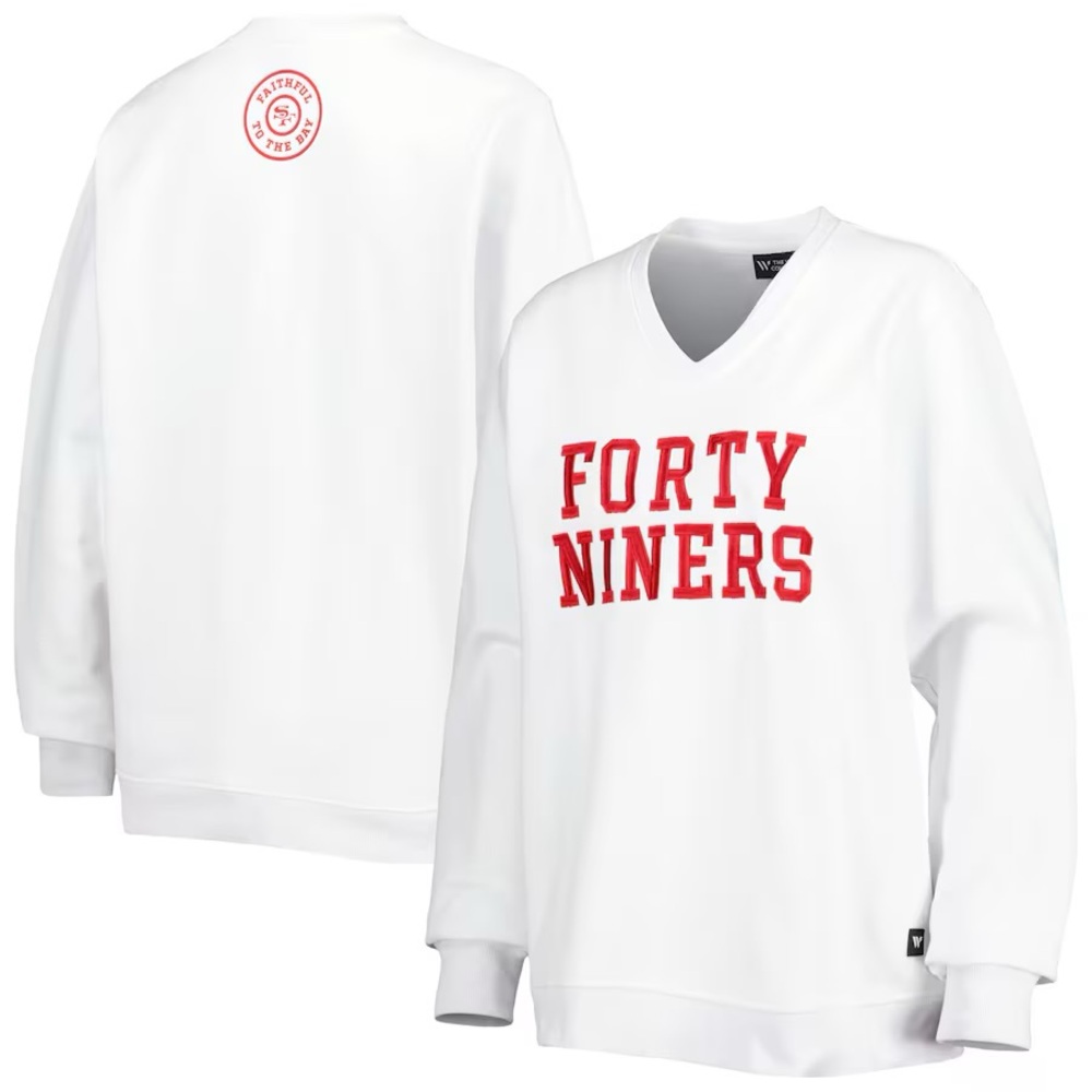 ISO The Wild Collective Cheer V Neck Fleece Pullover